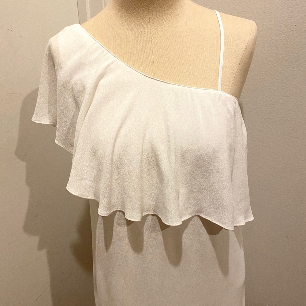1.STATE White Ruffle Dress 2 Small - Picture 4 of 8